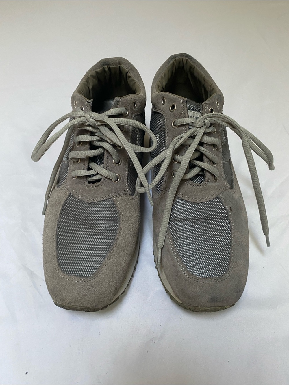 Hogan Men's Grey Suede & Mesh Sneakers